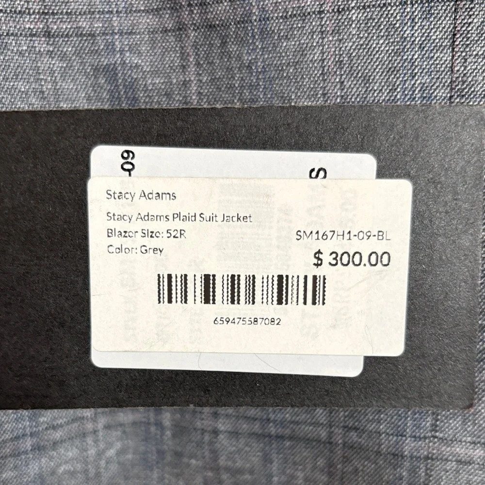 NWT Stacy Adams Men’s Gray Blazer 52R